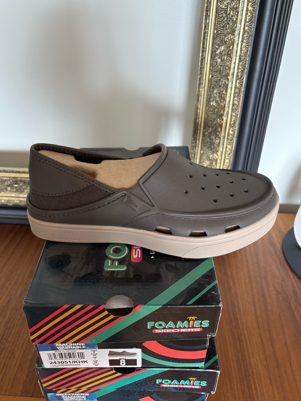Skechers Foamies Vista Crossroads Machine Washable Clogs NIB